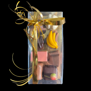 Transparant doosje met bonbons