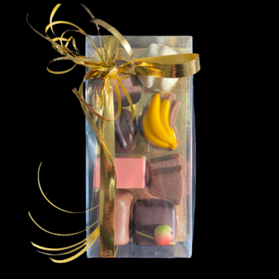 Transparant doosje met bonbons