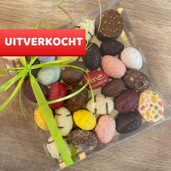 Doosje paaschocolade 15cm