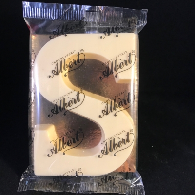 Chocoladeletter 90 gram WIT