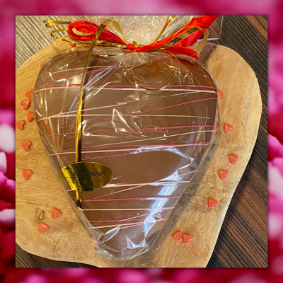 Hart met kleurige strepen